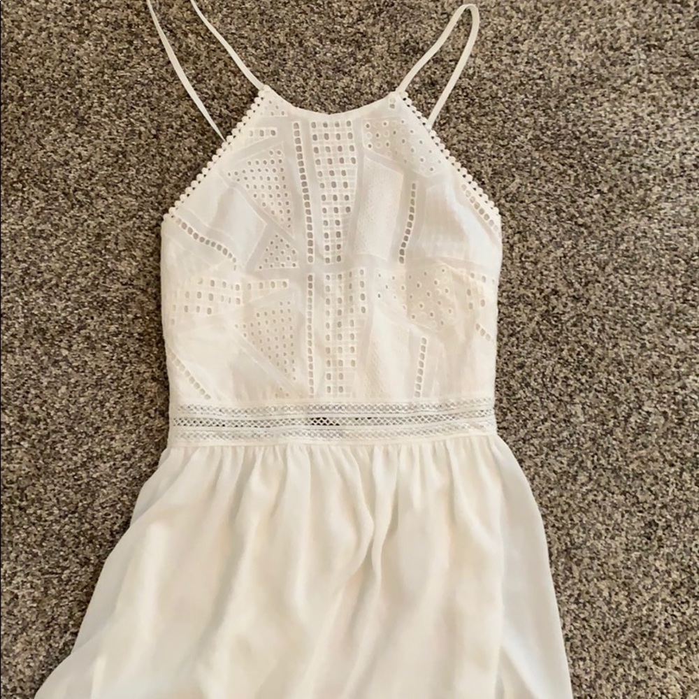 White maxi dress